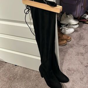 Black Knee High Boots